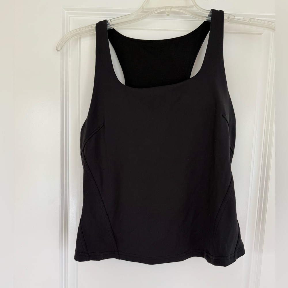 Lululemon Athletica Black Crop Fitted Tank
